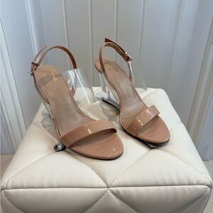 Nude Heeled Sandals